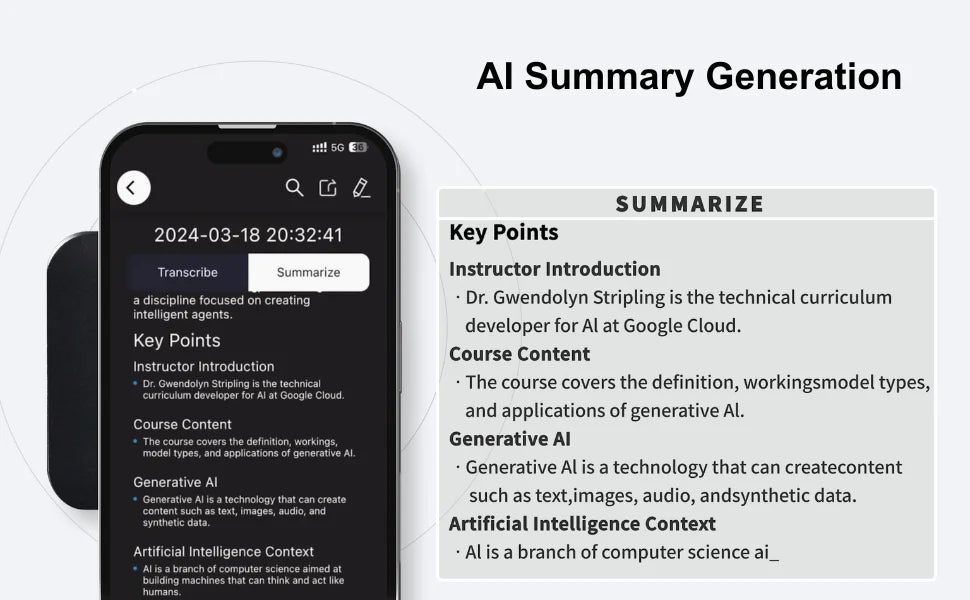 AI Powered Voice Recorder Transcriber & Summarizer